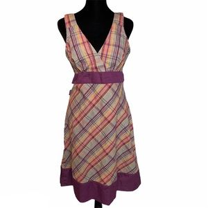 Patagonia Dress A Line Plaid Sleeveless dress